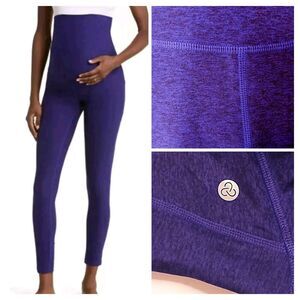 Zella Maternity Sz M Restore Soft Leggings Heathered Purple NWOT